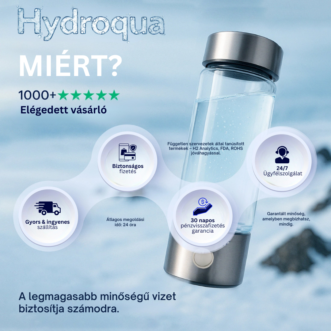 Hydroqua™ Hidrogénes Vízgenerátor